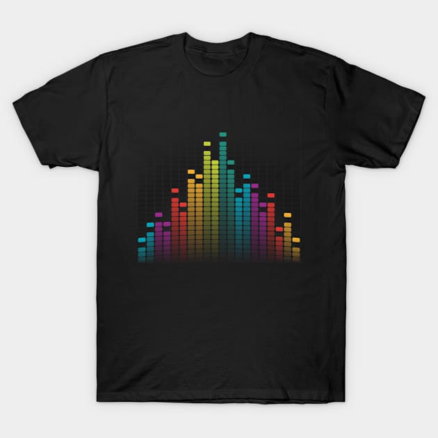 sound wave geometric stereo diagram T-Shirt by big_owl